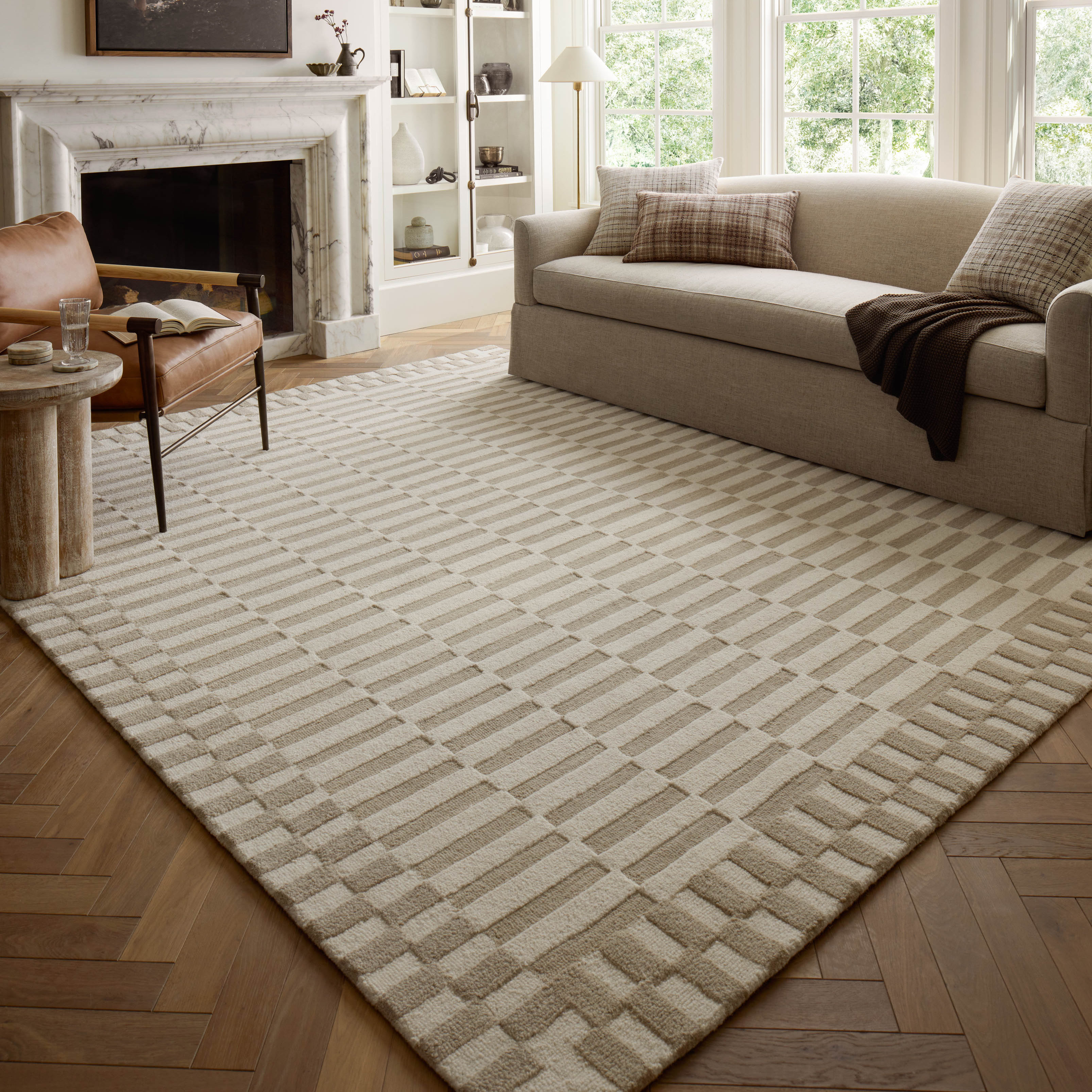 Chris Loves Julia x Loloi Bradley Ivory / Beige Area Rug & Reviews